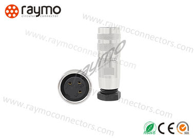 Binder 423 Series Threaded Electrical Connector , Circular Plastic Connector Cable Mount Plug