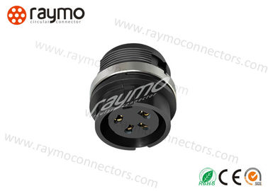 High Speed Camera  Bayonet Miniature Connector PBT Insulator 16 Mm Locking Thread