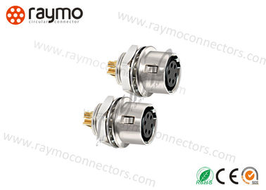 Chassis Power Socket Panel Mount Connector Female Solder Contacts Compatible With Hirose