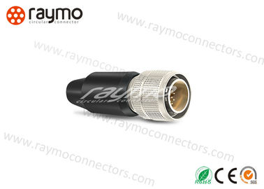 Camera Power Miniature Circular Connectors ,  Electrical Cable Connector For Monitor