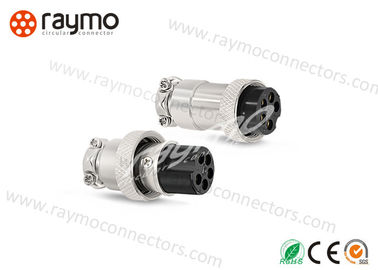 Nickle Plated Brass  Threaded Electrical Connector , Sensor Cable Connector For Factory Automotion