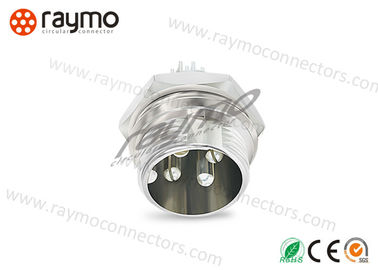 4 Pin Female Ideal Sensor Cable Connector High Dielectric Strength In Line Flex Body