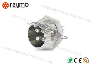 4 Pin Female Ideal Sensor Cable Connector High Dielectric Strength In Line Flex Body