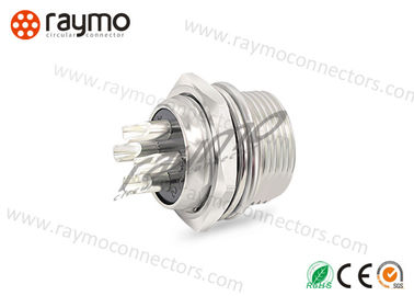 4 Pin Female Ideal Sensor Cable Connector High Dielectric Strength In Line Flex Body