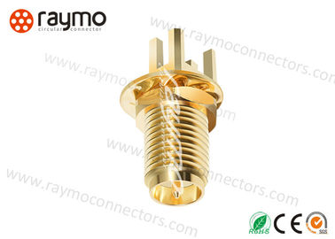 Interconnections 50 Ohm Miniature Circular Connectors , Rf Connector With Gold Plated