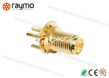 Interconnections 50 Ohm Miniature Circular Connectors , Rf Connector With Gold Plated
