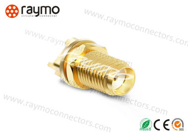 Gold Plated Shell SMA Male Coax Connector Corrosion Proof Vibration Resistance