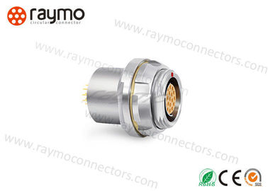 Professional Military Radio Connectors , Mil Spec Fiber Optic Connectors Small Volume Size