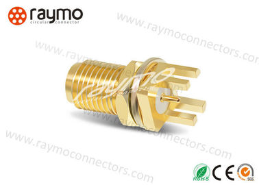 50 Ohm Coaxial Sma Fiber Connector With Gold Plated  Repeatable Electrical Performance