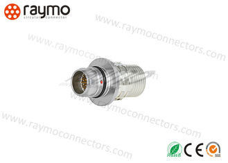 0G Series Cable Mount Connector , Push Pull Plug High Density Chrome Plated