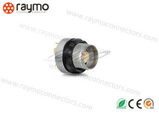 0G Series Cable Mount Connector , Push Pull Plug High Density Chrome Plated
