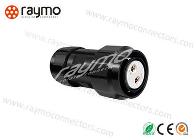 2 Pins Power Connector Waterproof Black Shell