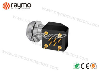 Right Angel Printed Circuit Connectors , 8 Pin Din Connector PCB Contact Socket