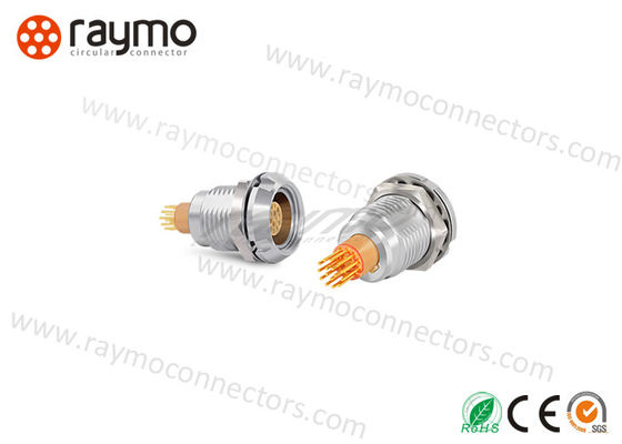 IP50 2.5A 7 Pin Circular Connectors ECG.0B.307.CLN Panel Mount