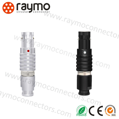 Cable Mount Push Pull Electrical Connectors FGG 0B Male Circular 2 Contacts