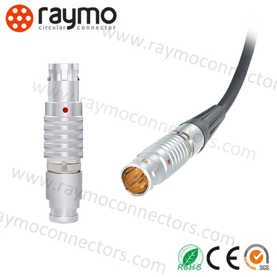 Metal Push Pull Cable Connectors FGG 4 Contacts EMC Shielded LEMO FGG0B304