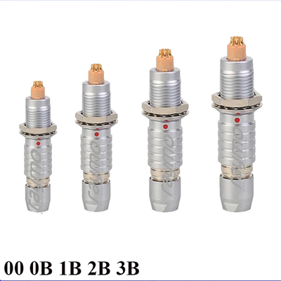 IP50 Chrome Plated Push Pull Connector FGG.0B.302.CLAD52 For Camera
