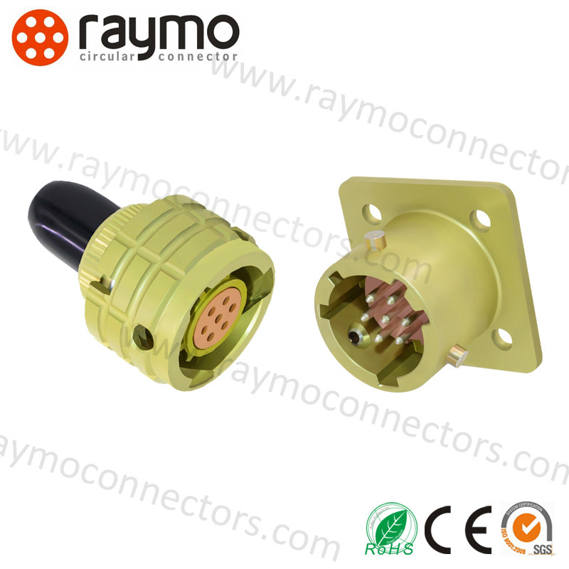 ОНЦ-БС-1(2) Series Connector Shell Size 10 4 Pin Female Plug with Tail Attachment (Optional)-ОНЦ-БС-1-4/10-P12-1-B