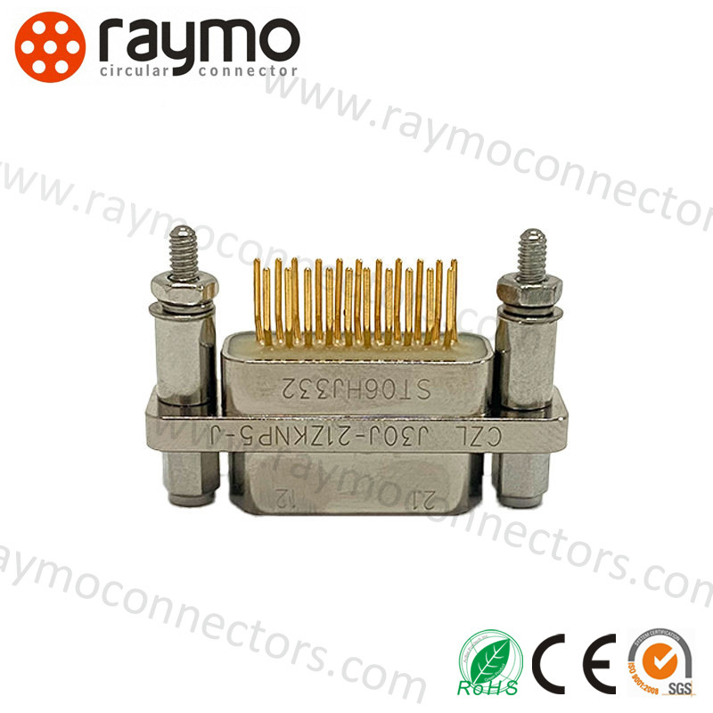 J30J Series Micro-D MIL-Spec 0.1-15 mm2 Wire Section Area Waterproof Power Connector IP67