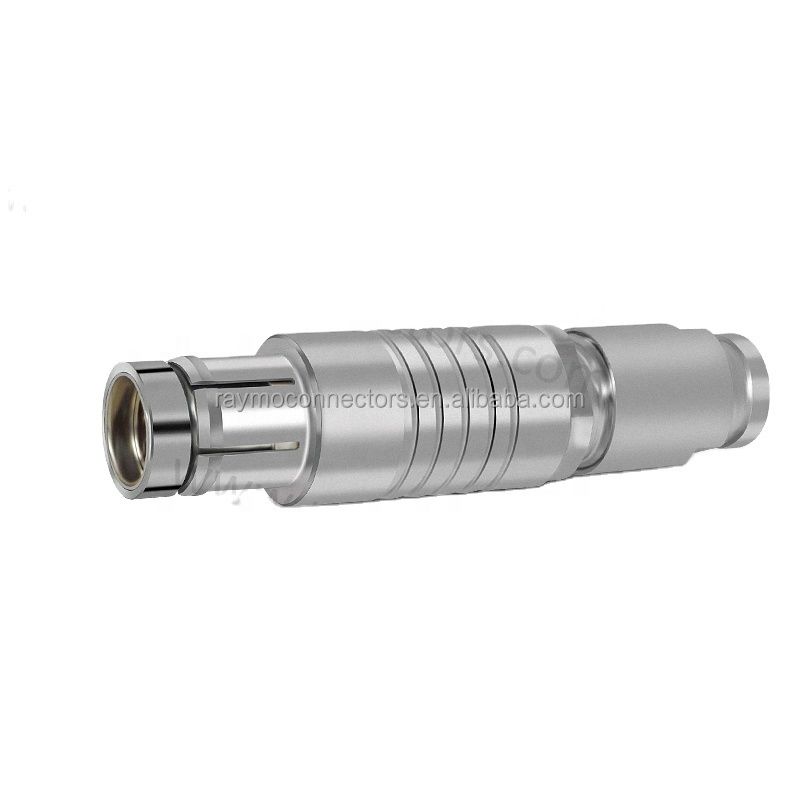 10 Pin BNC Male Circular Connector IP68 Chrome-Plated Brass