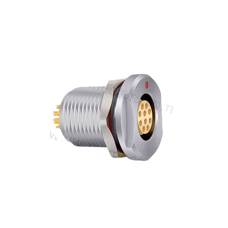 RAYMO 19 Pin Circular Push Pull Connector Brass Chrome Plated DIN