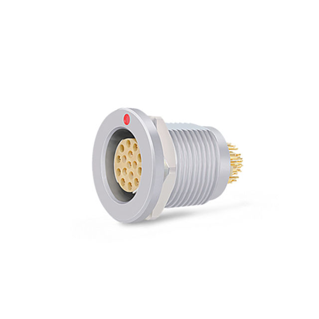 Fischer 1031 12-Pin Female Circular Panel Connector for Data Transfer