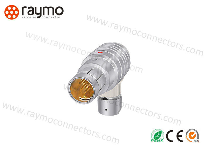 WSO 102 A053 IP68 Waterproof Elbow 90 degree Metal Circular Connector