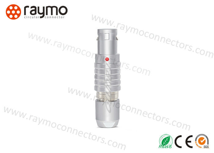 Metal Circular Push Pull Connector FGG.1B.305 Self Latching Straight Plug