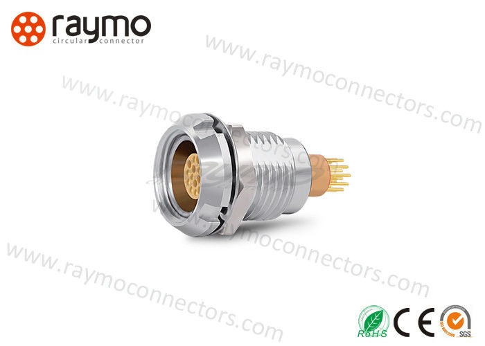 ECG Socket Plug And Socket Connectors PPS Insulator Avoid Cross Iterface  For Aviation 