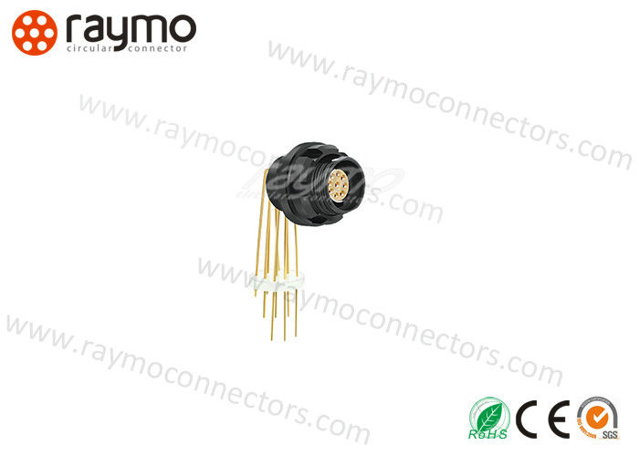 DBPC elbow printed PCB contact fixed socket Waterproof Metal circular connector compatible Fischer 102 103 1031 104 105
