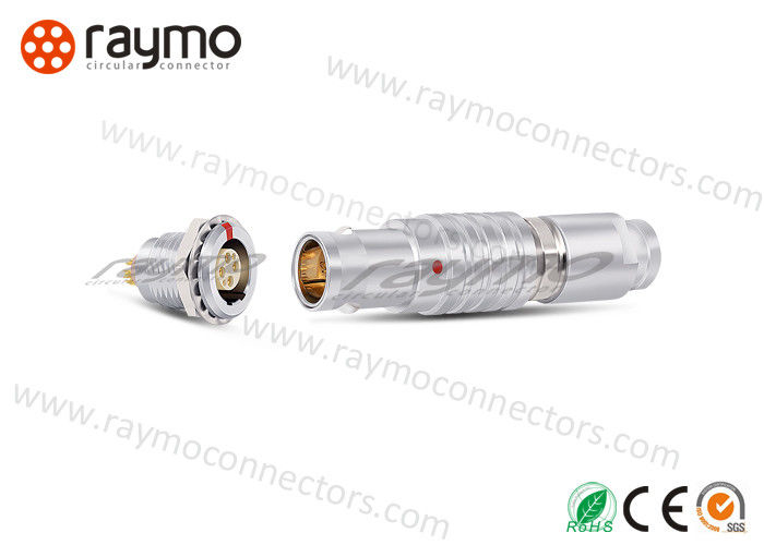 8 Pin Circular Push Pull Connectors , Female Pin Connector Replace LEMOS FGJ FHJ PHJ