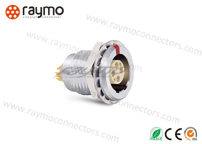 Fixed Socket Circular Push Pull Connectors , Circular Metal Connectors B Series 2-32 Pins