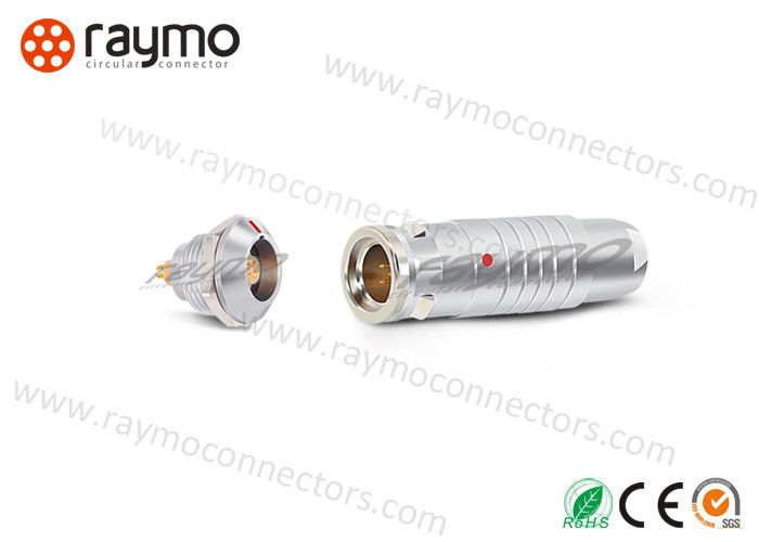 IP68 Waterproof Straight Plug FGG 2K Series 10 12 14 16 19 pins Metal Circular Push Pull Self Latching Connector