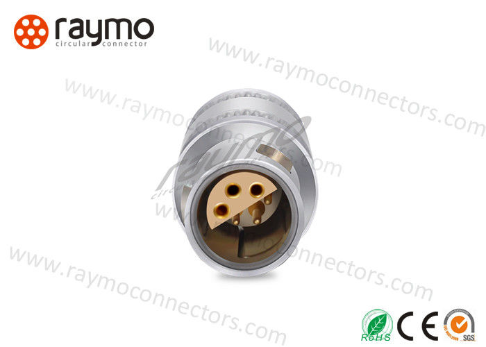 FFA Plug Half Moon Connector , Circular Push Pull Connectors 00 0S 1S 2S Series