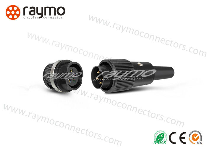 Custom Threaded Electrical Connector , Screw Locking Connector 19.9 – 20 Mm Diameter