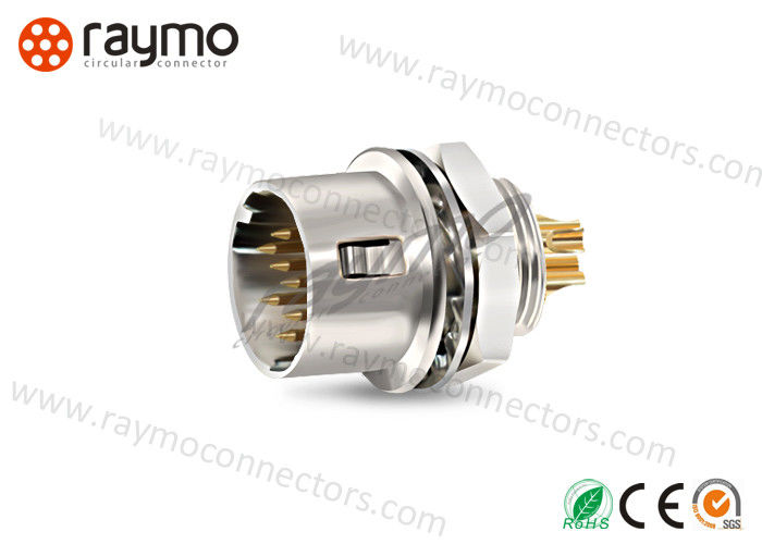 Chassis Power Socket Panel Mount Connector Female Solder Contacts Compatible With Hirose