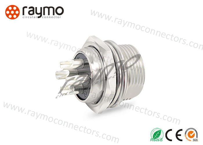 4 Pin Female Ideal Sensor Cable Connector High Dielectric Strength In Line Flex Body