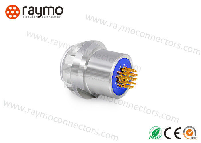 Professional Military Radio Connectors , Mil Spec Fiber Optic Connectors Small Volume Size