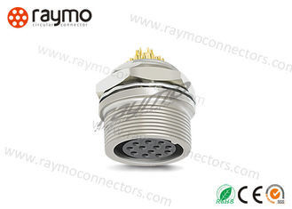 Compact Screw Lock Connector , Circular Power Plug Mechanical And Color Coding
